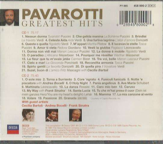 Pavarotti - Greatest Hits (2 CD)
