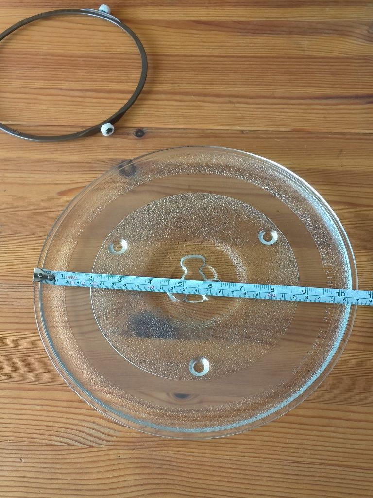 Prato microondas com suporte 27cm