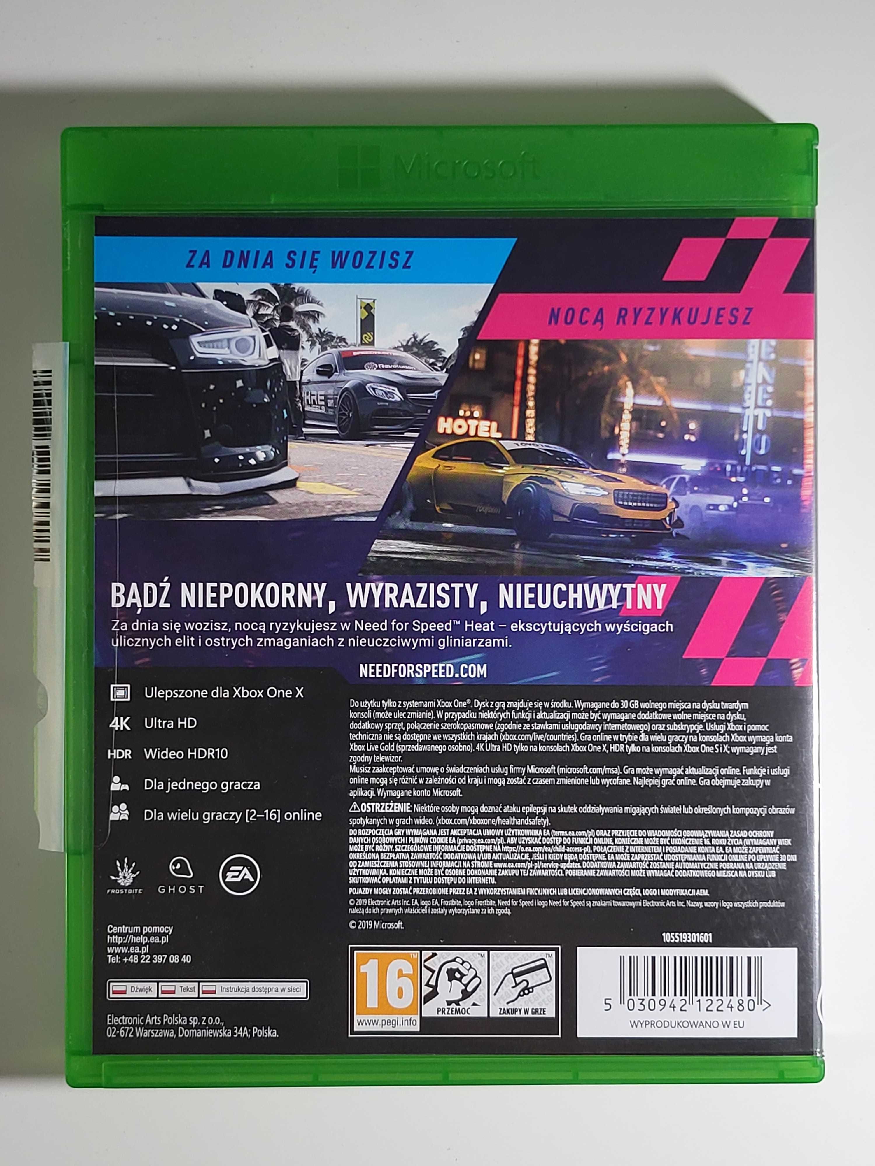 Need for Speed NFS Heat / Xbox One / NapisyPL / Gry używane / Warszawa