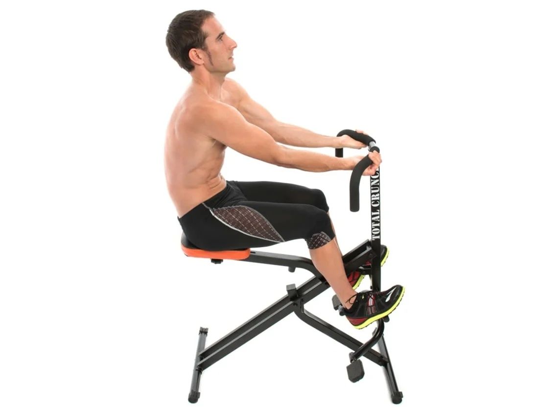 Total Crunch Máquina de cardio metal preto TOC001 - Como Nova