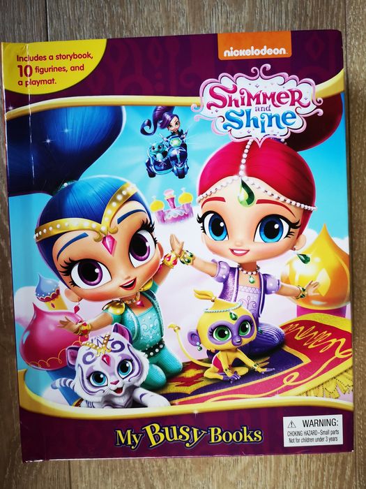 IKsiążka Shimmer and Shine plus 10 figurek i mata do zabawy. Phidal