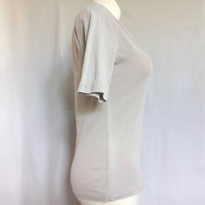 Bluzka beżowa T-shirt Krótki Rękaw r. 38 Zara Basic bawełna NOWA