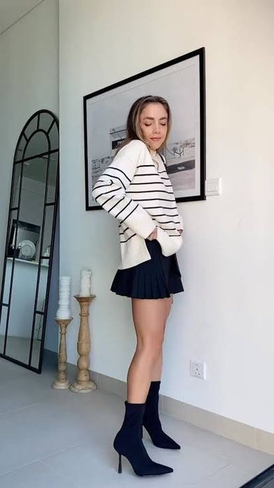 Zara джемпер светр в смужку