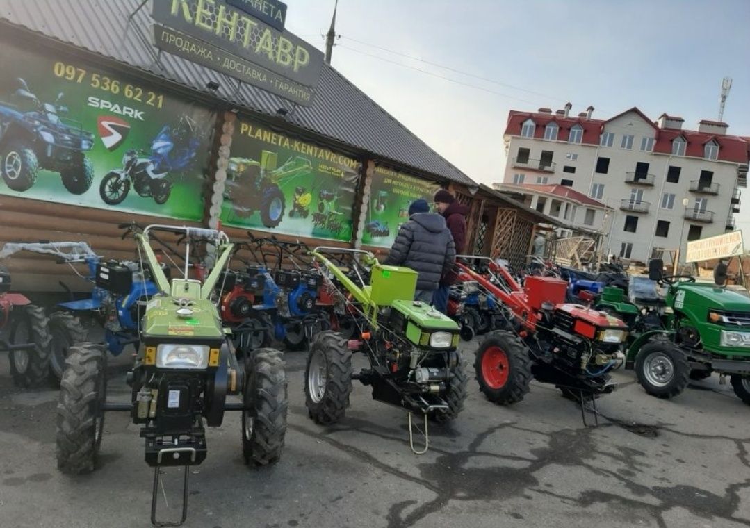 Без предоплат!! Мотоблоки водяного та повітряного охолодження,ДОСТАВКа