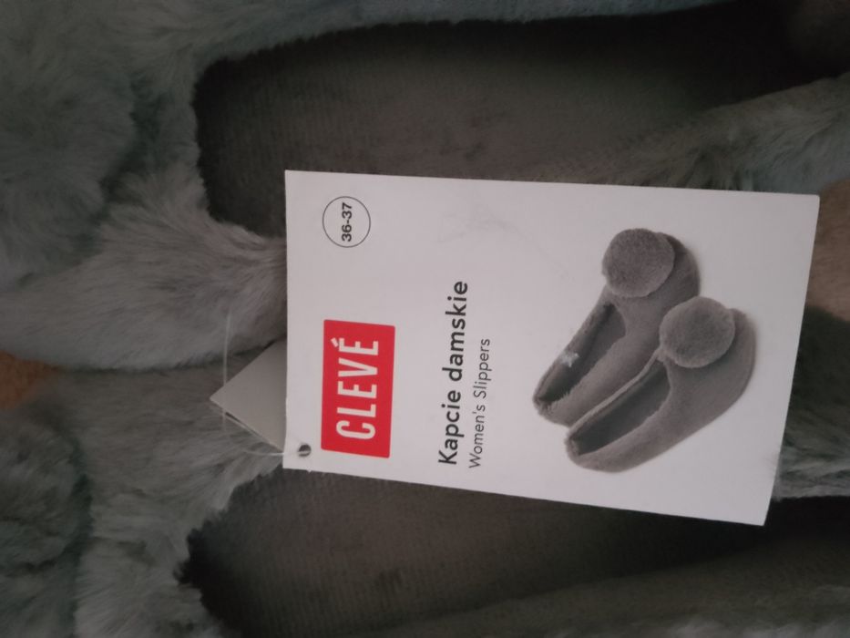 Kapcie damskie CLEVÉ rozmiar 36-37