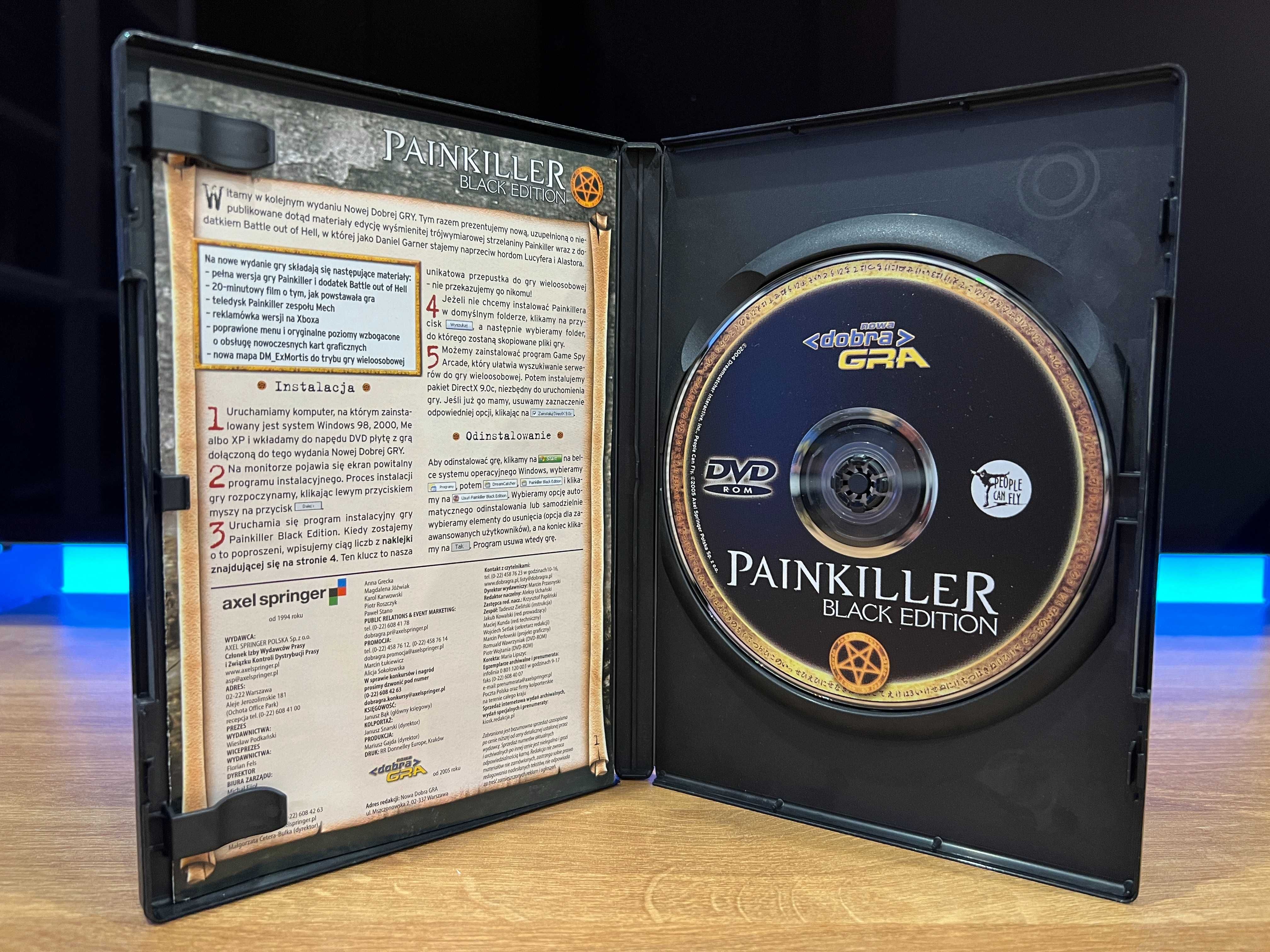 Painkiller Black Edition (PC PL 2005) DVD BOX polskie wydanie