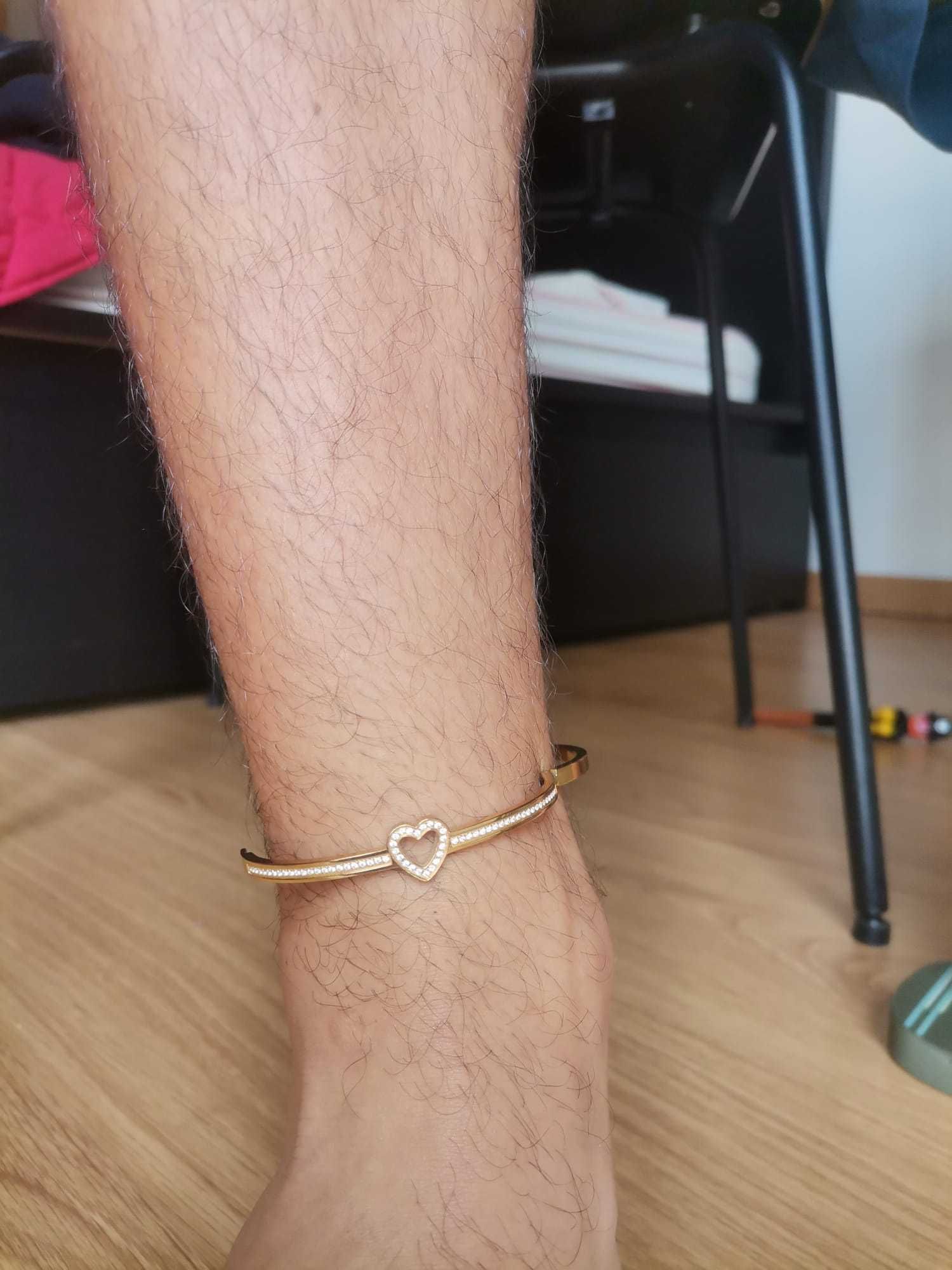 Pulseira Nomination Dourada com Coração de jóias