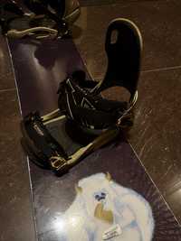 Snowboard deska wiązania buty kurtka spodnie zestaw