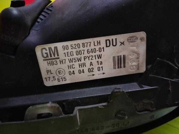 Otica Esquerda Opel Astra G | 102832