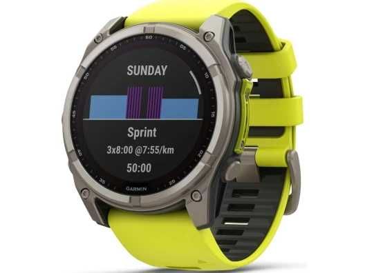 Garmin Fenix 8 51mm Solar Sapphire Titanium w. Amp Yellow/Graphite