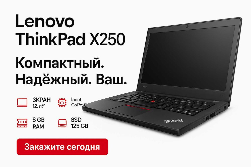 Ноутбук Lenovo ThinkPad X250 12.5"