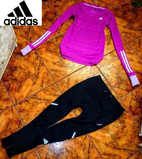 ADIDAS AEROREADY dres komplet ORYGINAŁ legginsy i bluza r S 36 NOWOŚĆ