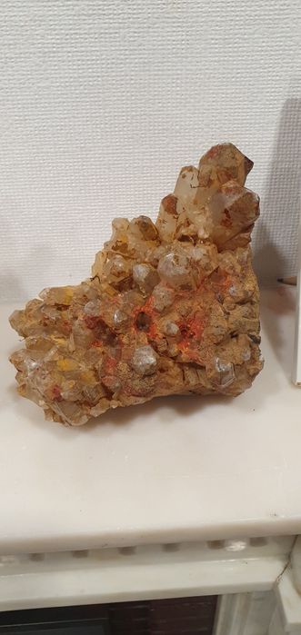 Pedras druzas quatzo fogo