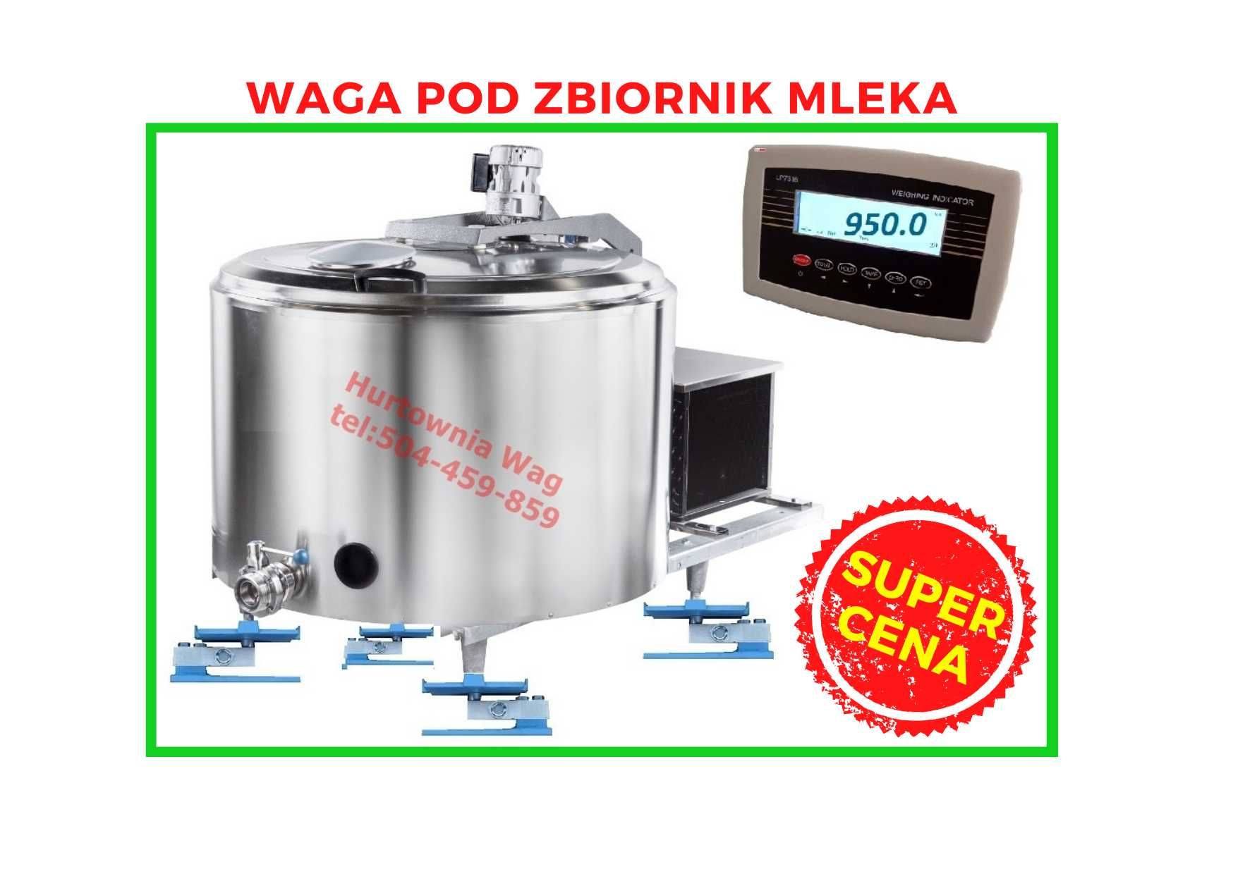 Waga do mleka 8 12 ton Waga pod schładzalnik silos zbiornik 4 8 stopek