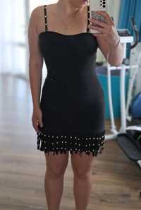 Чорна сукня в обтяжку бандажне плаття міні
