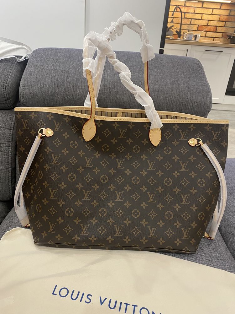 Torebka Louis Vuitton Neverfull GM MM Monogram brązowa