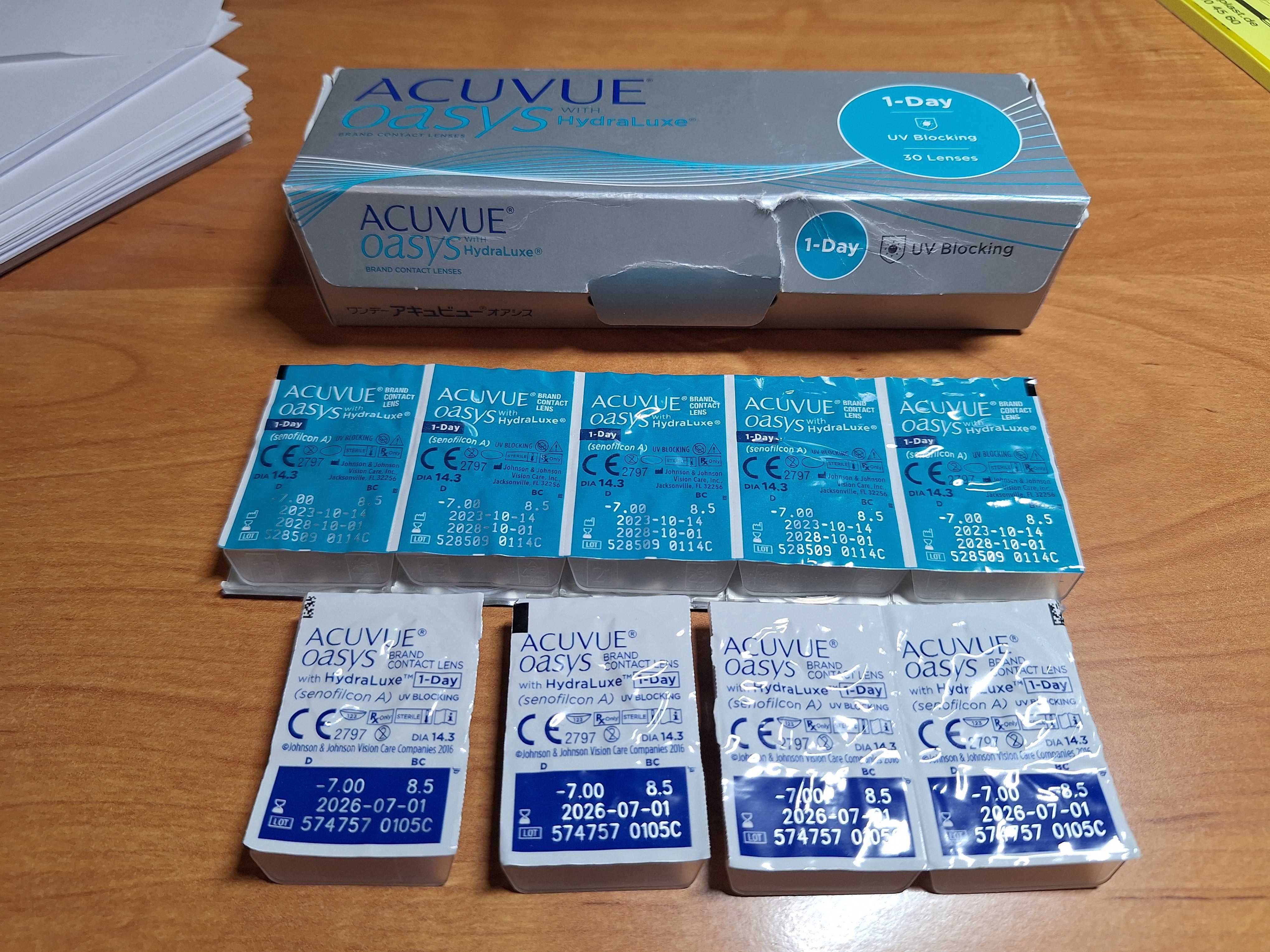 Soczewki Acuvue 1-day -7 D