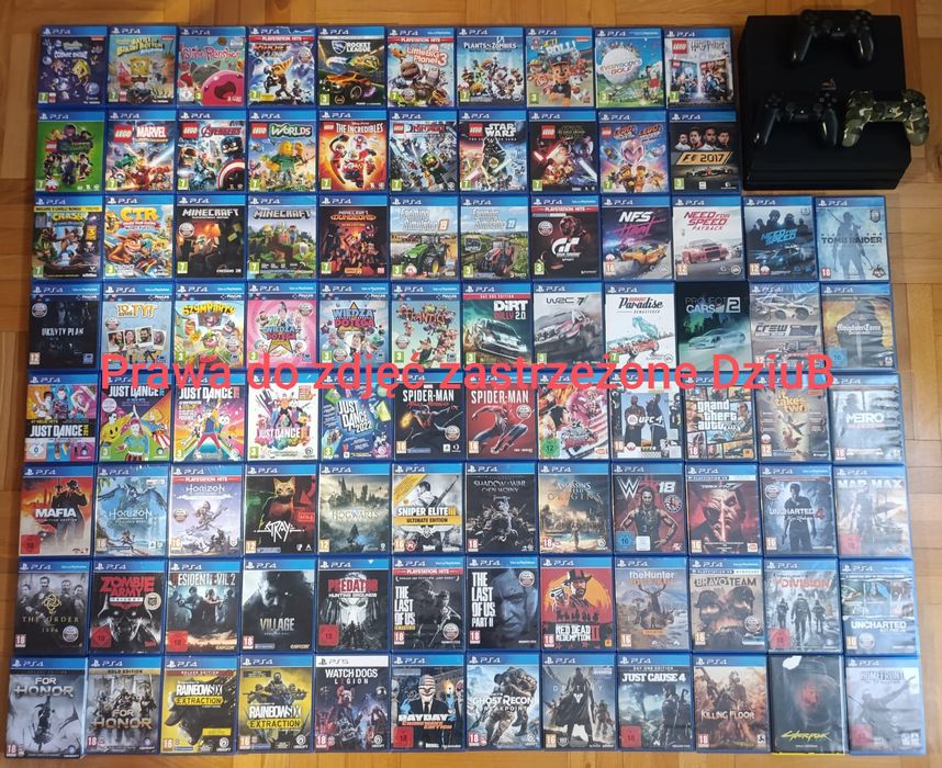 Gra Gry PS4 / PS5 Różne Opis - dla dzieci , strzelanki , sportowe itp.