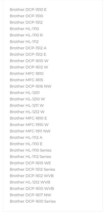 Toners TN 1050 para impressora Brother