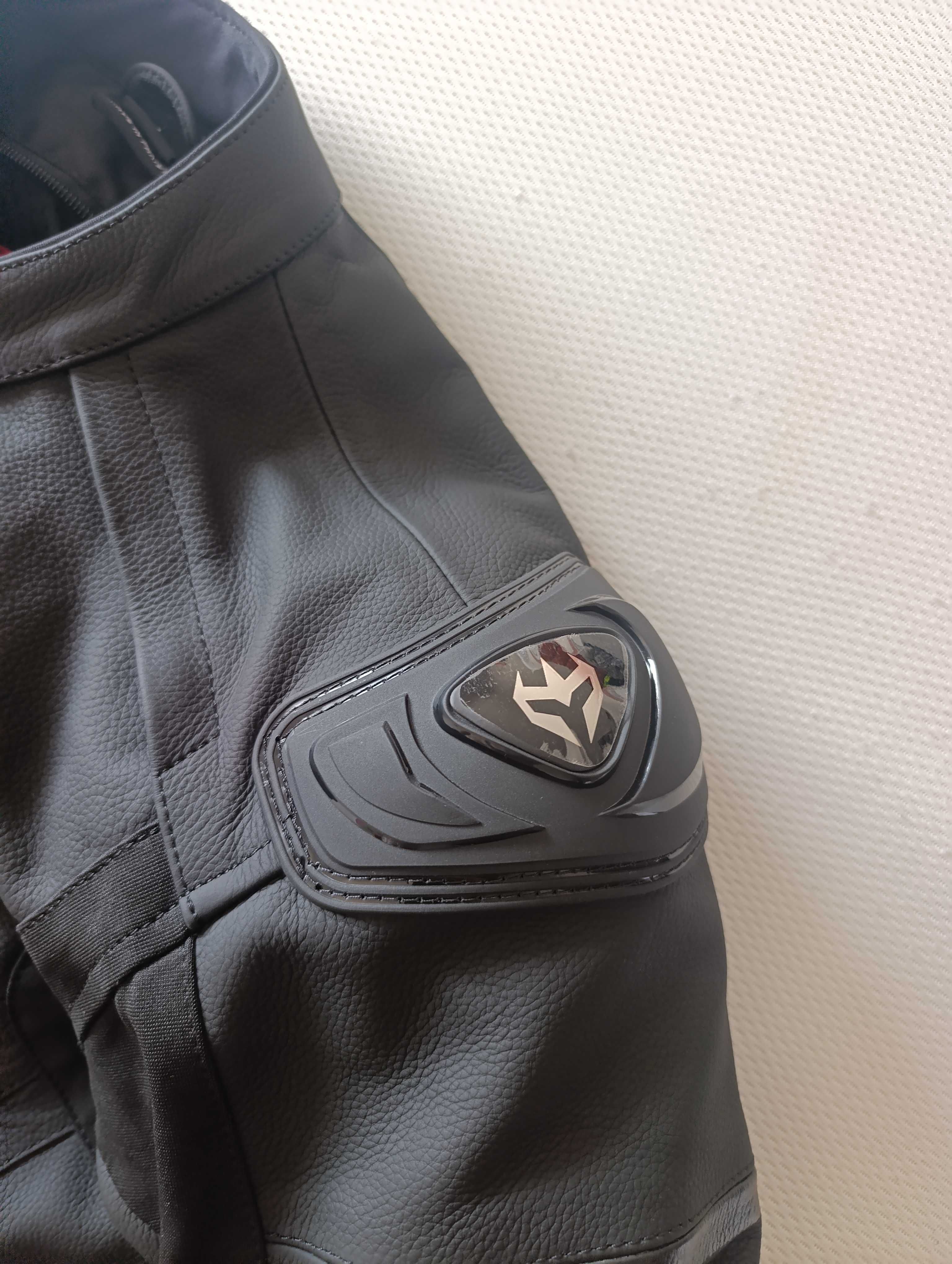 Casaco cabedal mota armure
