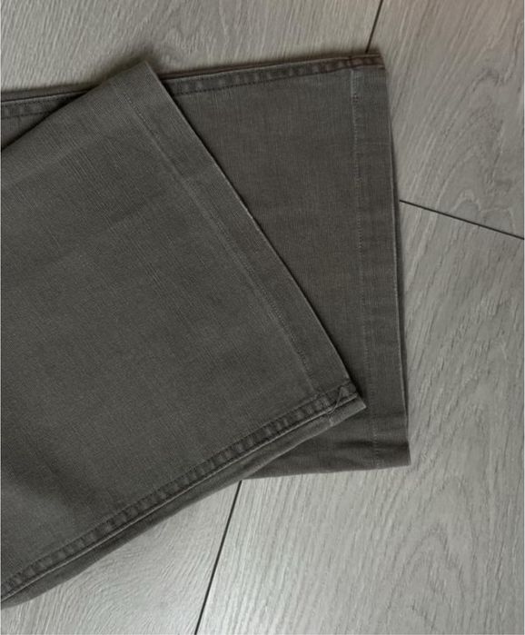 Джинсы высокая талия серые 2000s 90s 36 s 34 xs bootcut flared клеш