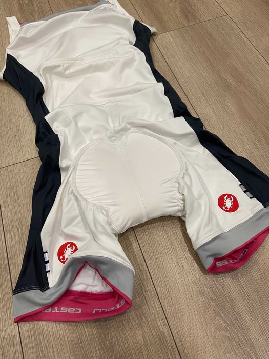 | L-M | Женский Велокостюм / Вело боди Castelli White Perla Body Suit