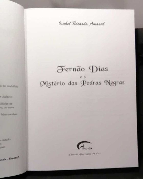Fernão Dias E O Mistério Das Pedras Negras (Guerreiros da Luz Vol III)