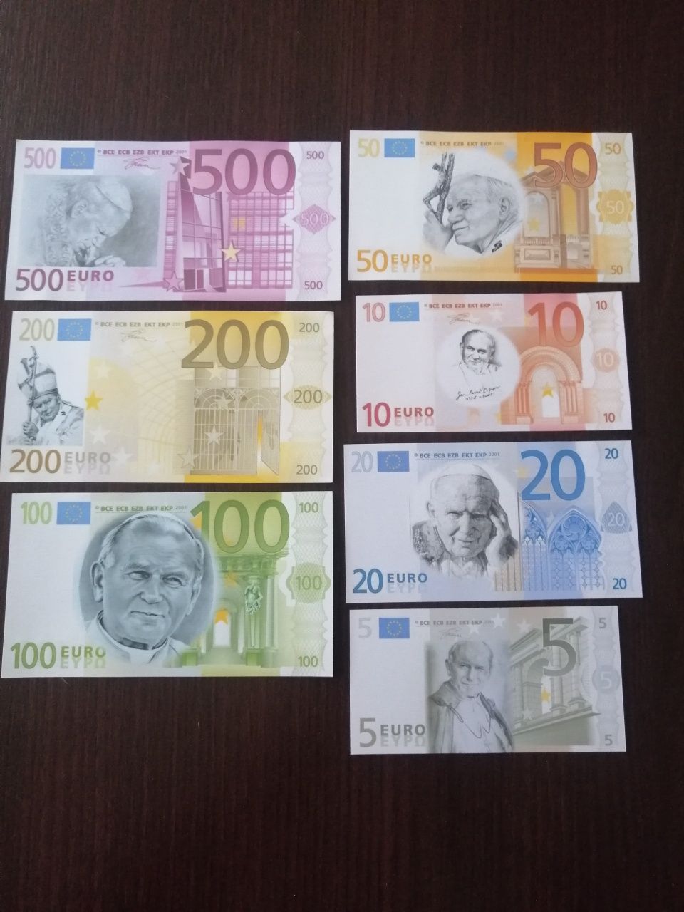 Jan Paweł II banknoty kolekcjonerskie