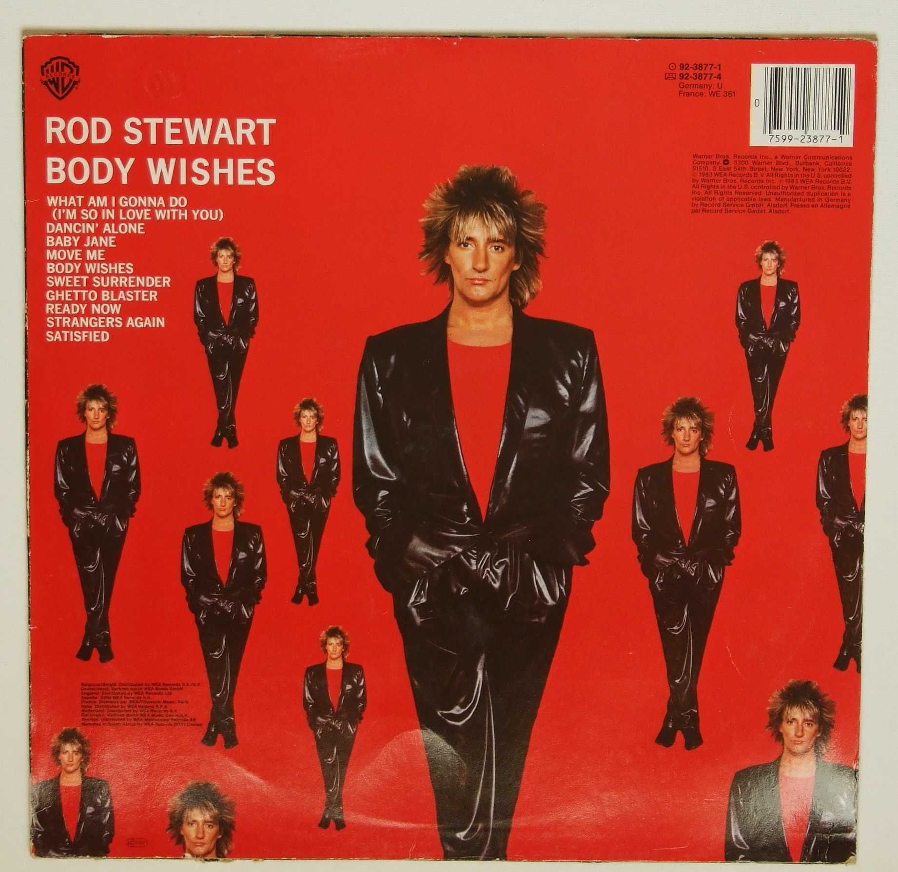 Rod Stewart ‎– Body Wishes, GER, EX winyl