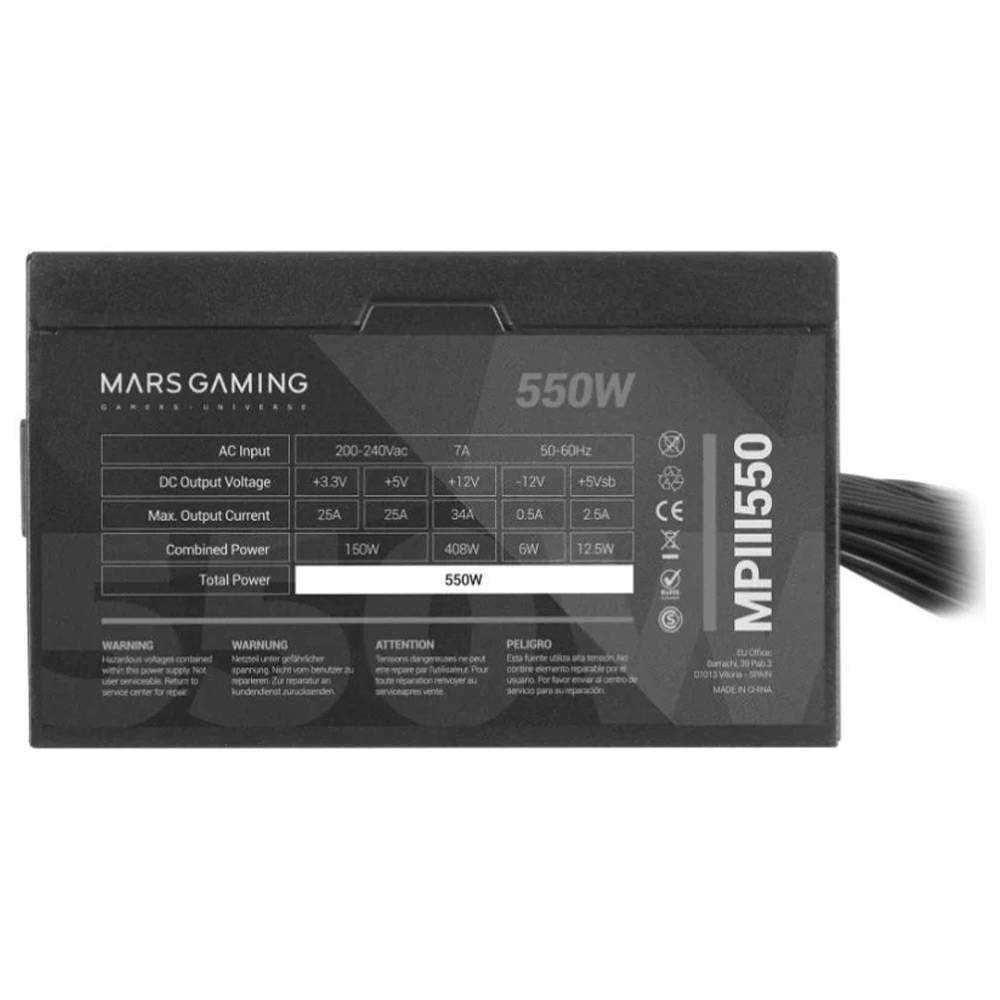 Mars Gaming MPB550 550W 80 Plus Bronze