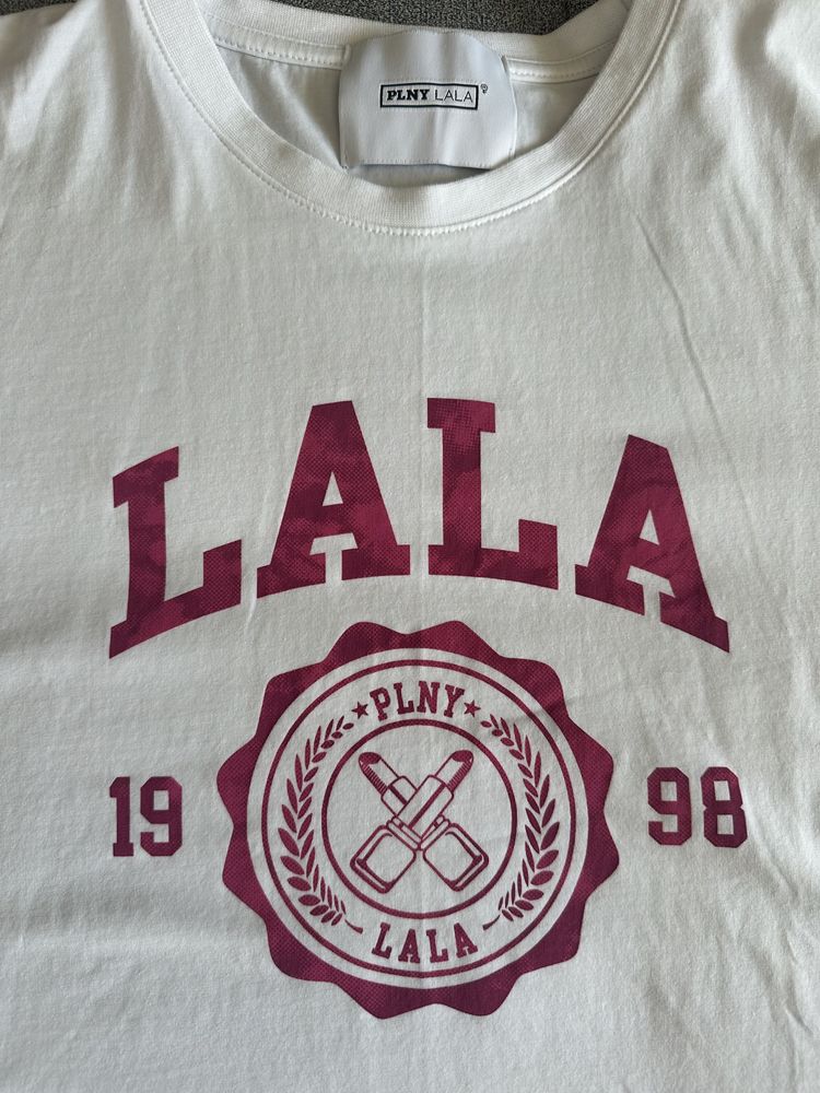 T-shirt biały Plny Lala xxs
