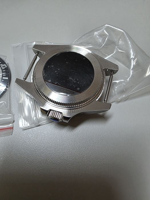 Caixa relógio - Cristal Safira - Prata