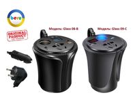 Інвертор Glass 8B/9C 12-220v 150W Перетворювач напруги автомобільний