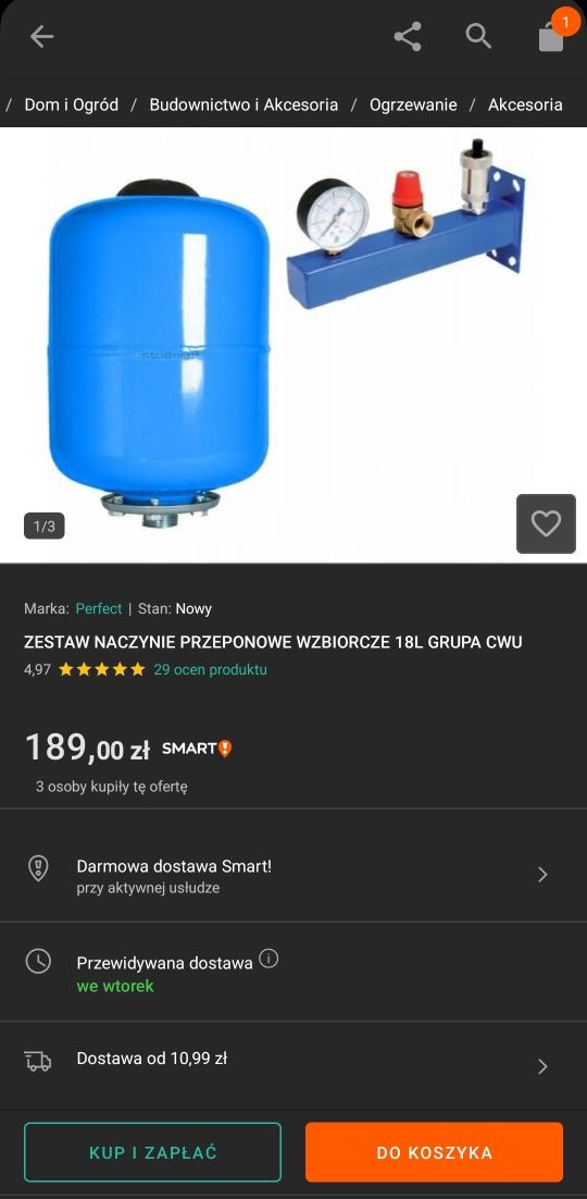 Sprzedam baniak wyrównawczy nowy