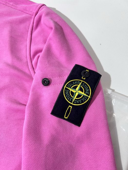 Зіп худі Stone Island | Зіпка Стон Айленд Рожева | Унісекс Розова