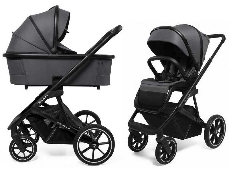 Wózek Muuvo SLICK 2.0 2w1 Lekki Składany Gondola+Spacerówka +Adaptery