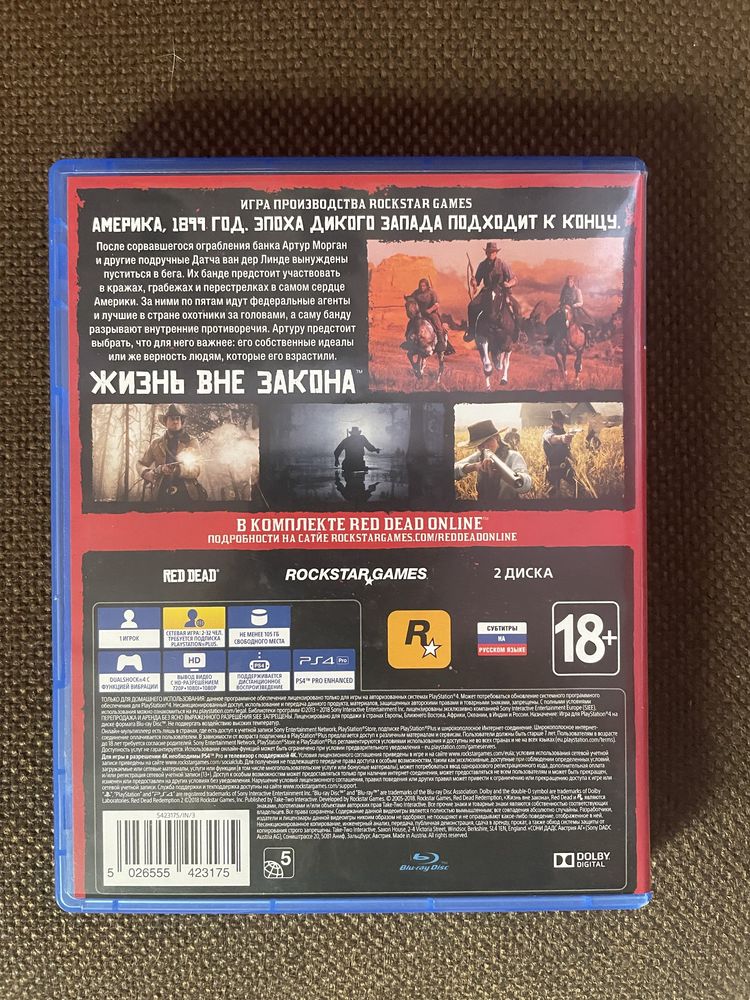 Red dead redemption 2 PS4 Диск