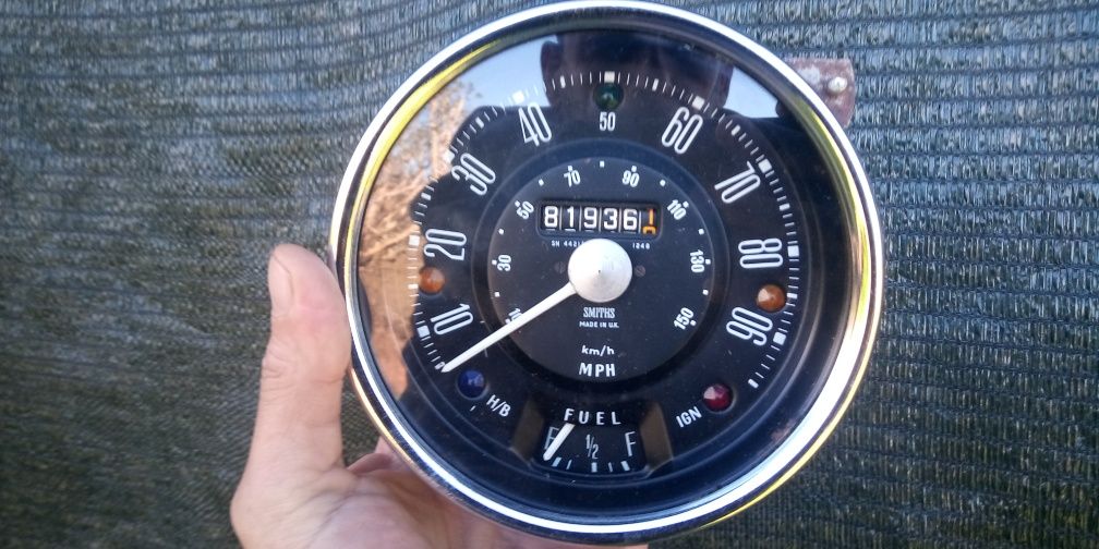 Km, Velocimetro Smiths para clássico Mini, Austin