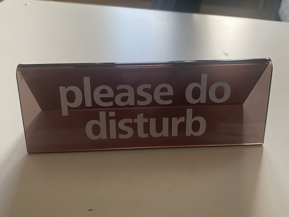 Tabliczka ozdobna do not disturb