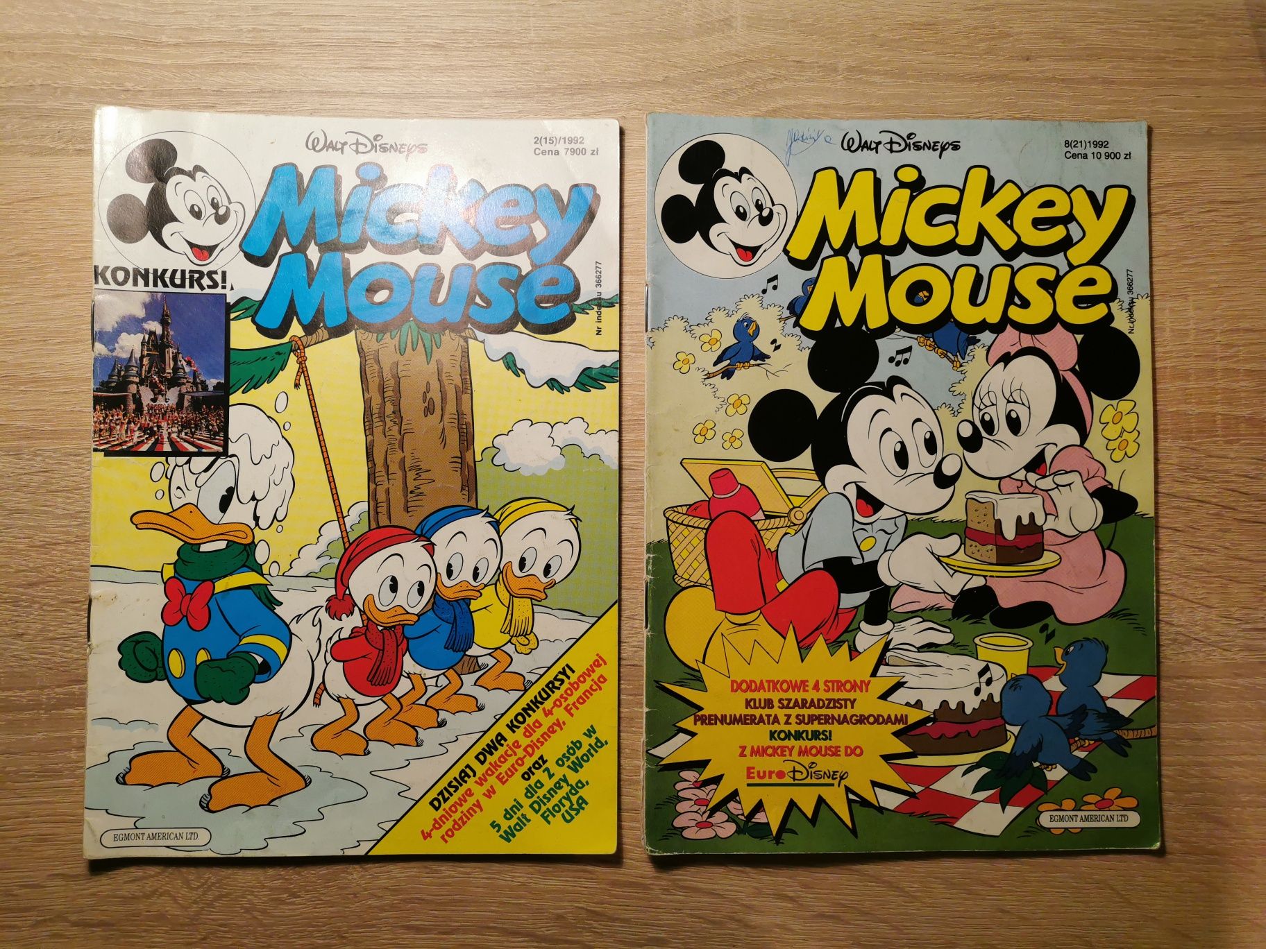 Komiksy Mickey Mouse 1992 rok