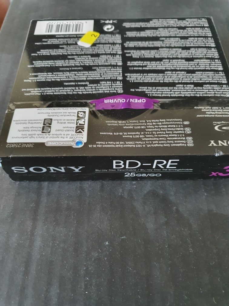 Nowe płyty sony blu-ray disc 3 szt w folii