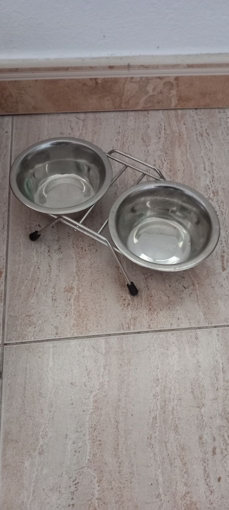 conjunto para bandeja e tigelas para gatos