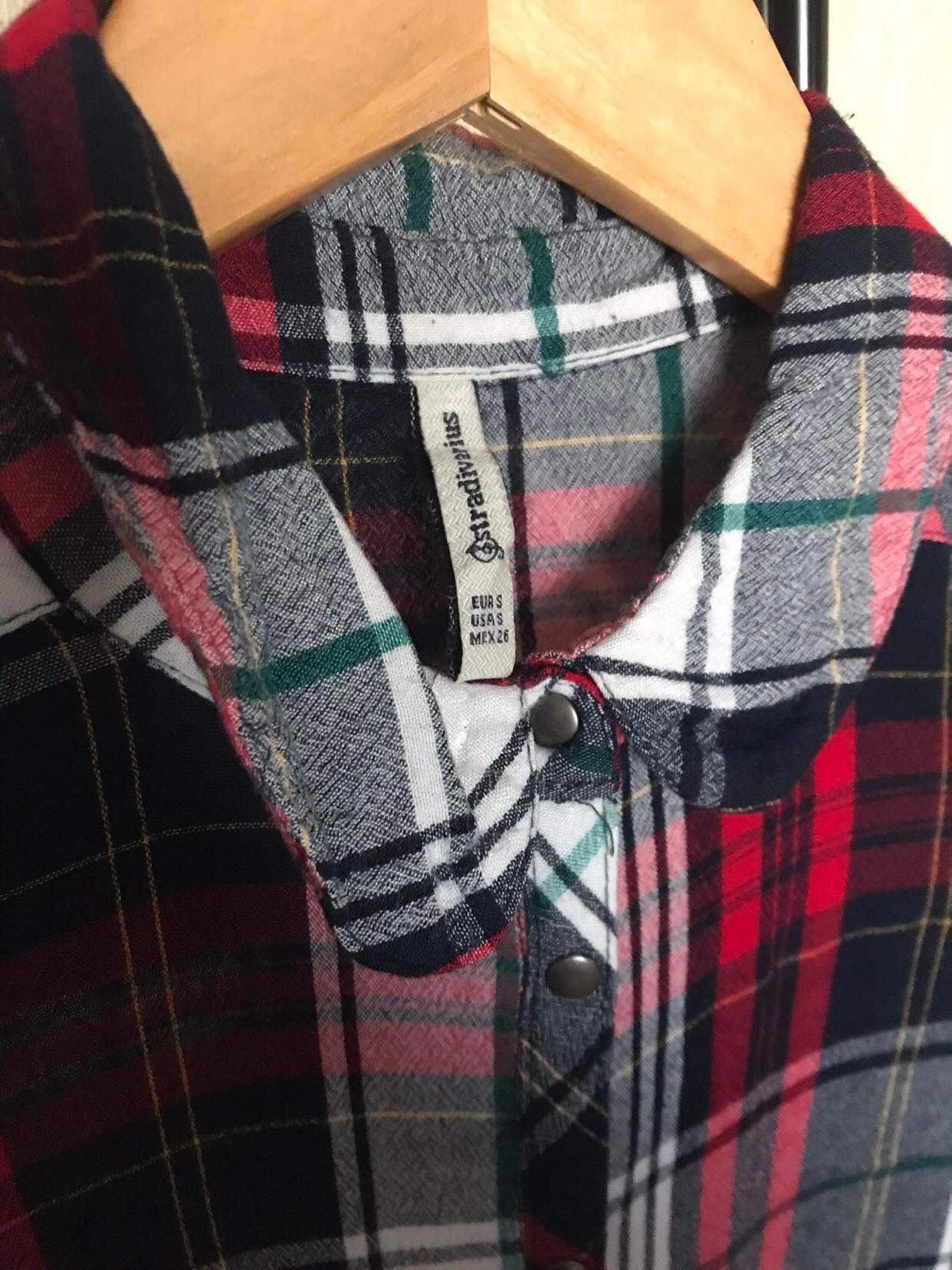 Camisa quadrados Stradivarius