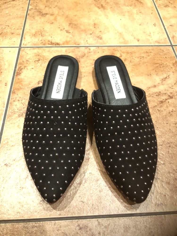 Klapki Steve Madden r 37  czarne