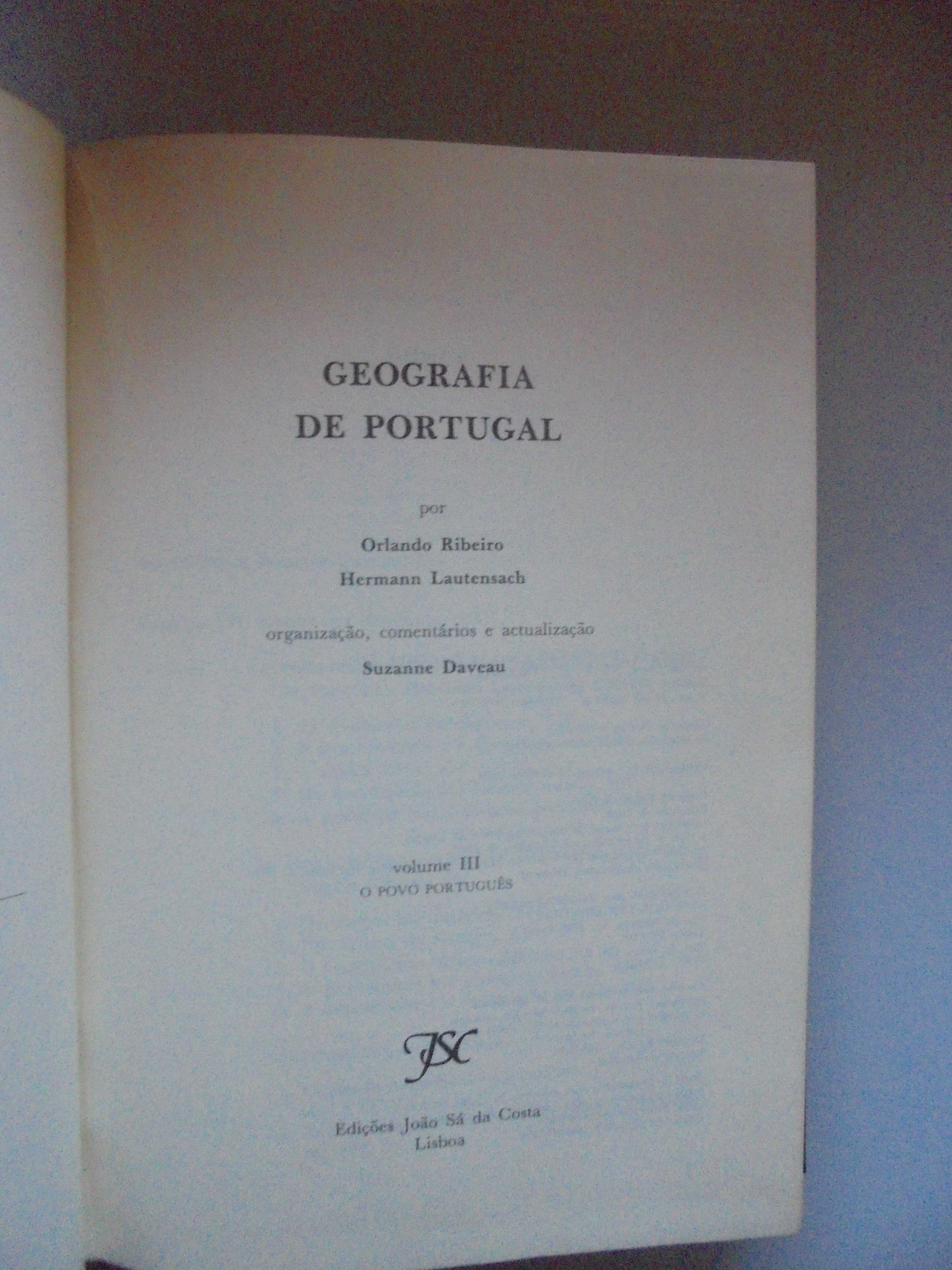 Ribeiro (Orlando);Geografia de Portugal-Volume III