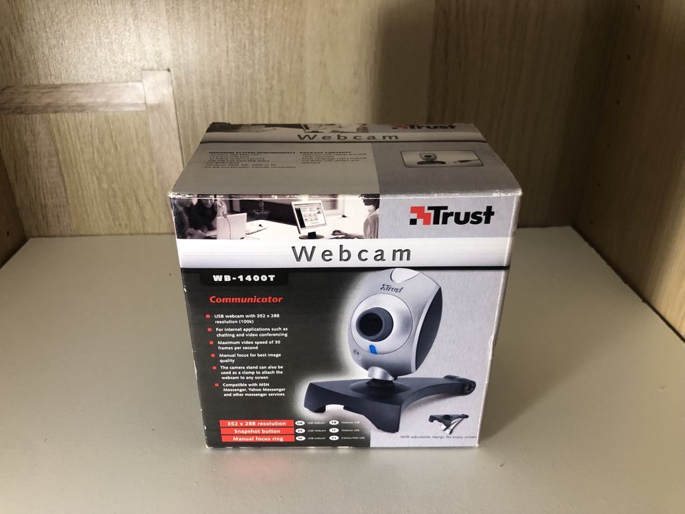 Kamera internetowa Trust 17405 z mikrofonem – USB + sterowniki na DVD