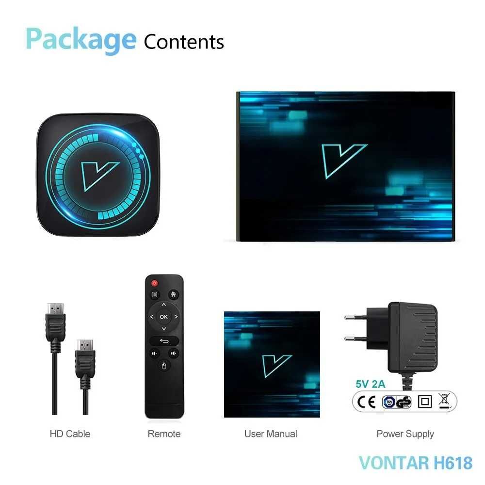 TV Box Android VONTAR H618 2GB + 16GB