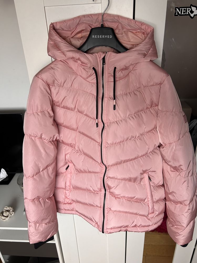 różowa kurtka zimowa lotto