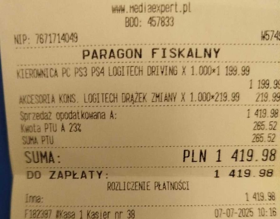 zestaw logitech G29 + driving force shifter+ gwarancja