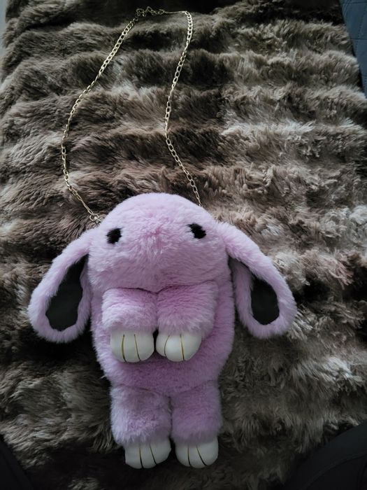 Królik króliczek plecak futrzany torebka plecaczek dla dziewczynki